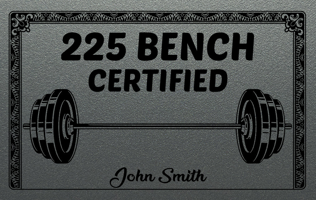 225 Bench Certified Card