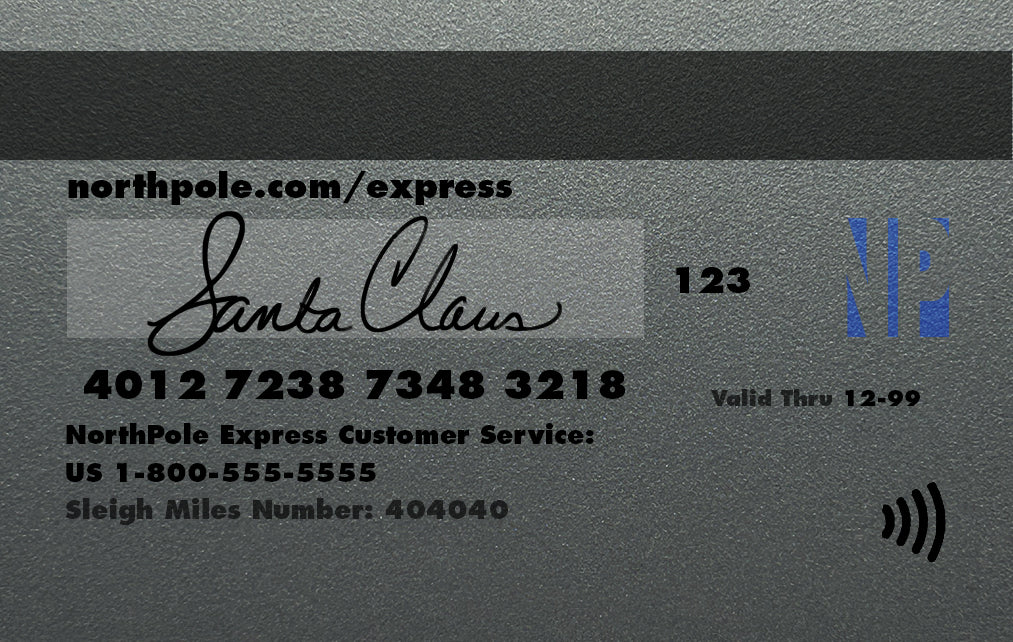 Santa Claus Credit Card