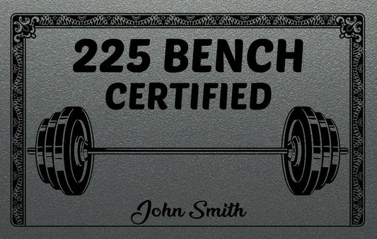 225 Bench Certified Card