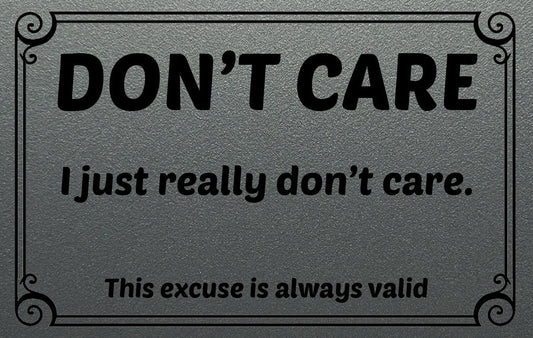 Don't Care Card